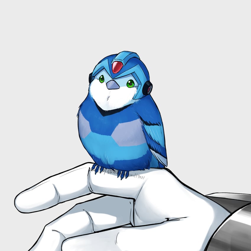 x (mega man and 1 more) drawn by wolf9431