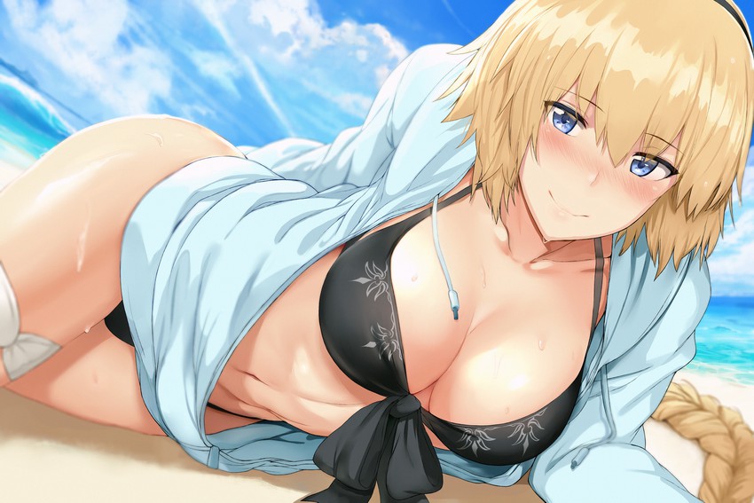 jeanne d'arc (fate and 1 more) drawn by hews
