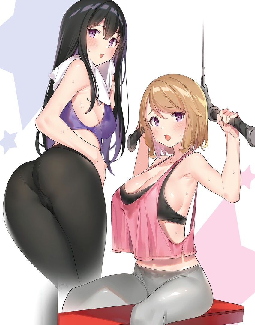 tsukishiro sumire and tsukishiro momiji (ryoute ni imouto docchi wo erande kuremasuka) drawn by popqn