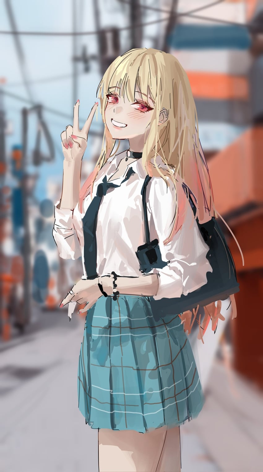kitagawa marin (sono bisque doll wa koi wo suru) drawn by minttchocok