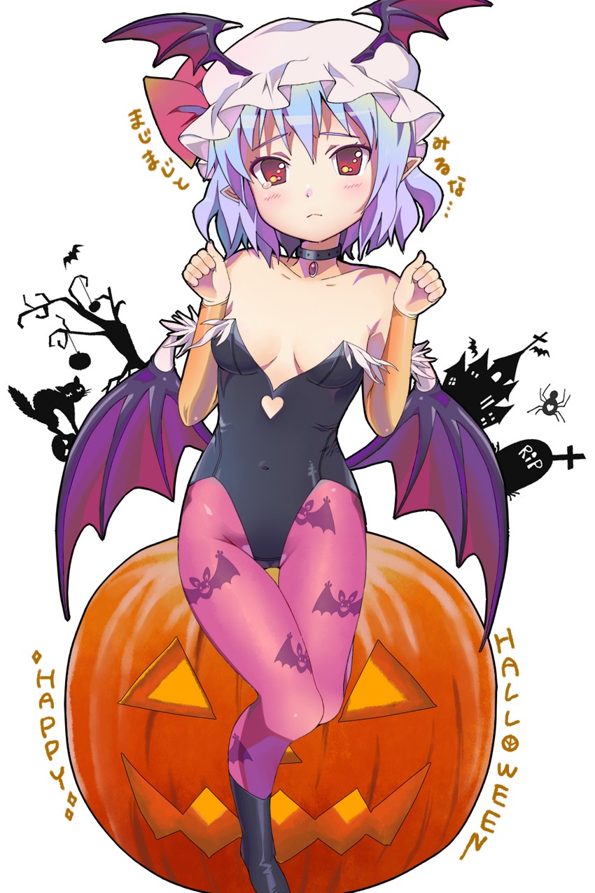 remilia scarlet and morrigan aensland (touhou and 1 more) drawn by motiking