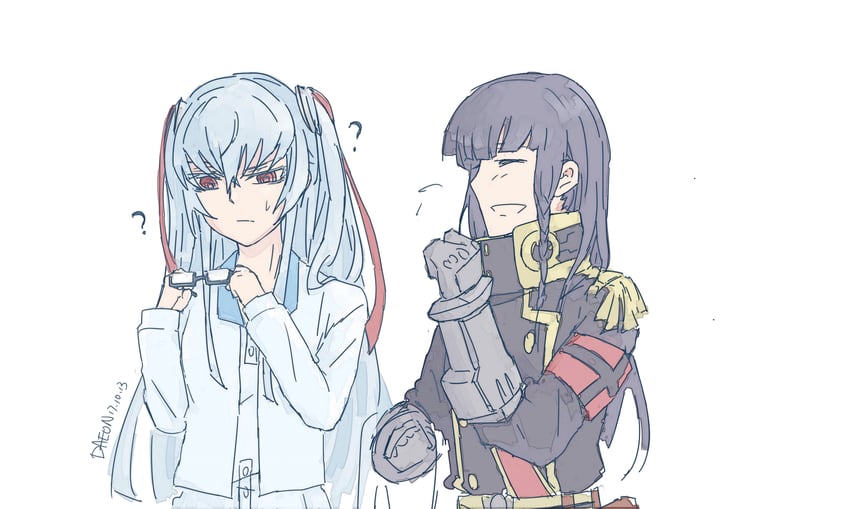 altair and shimazaki setsuna (re:creators) drawn by dismalion