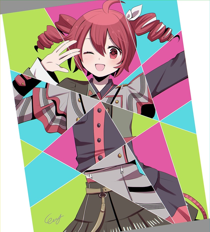 kasane teto (utau and 2 more) drawn by np_eny