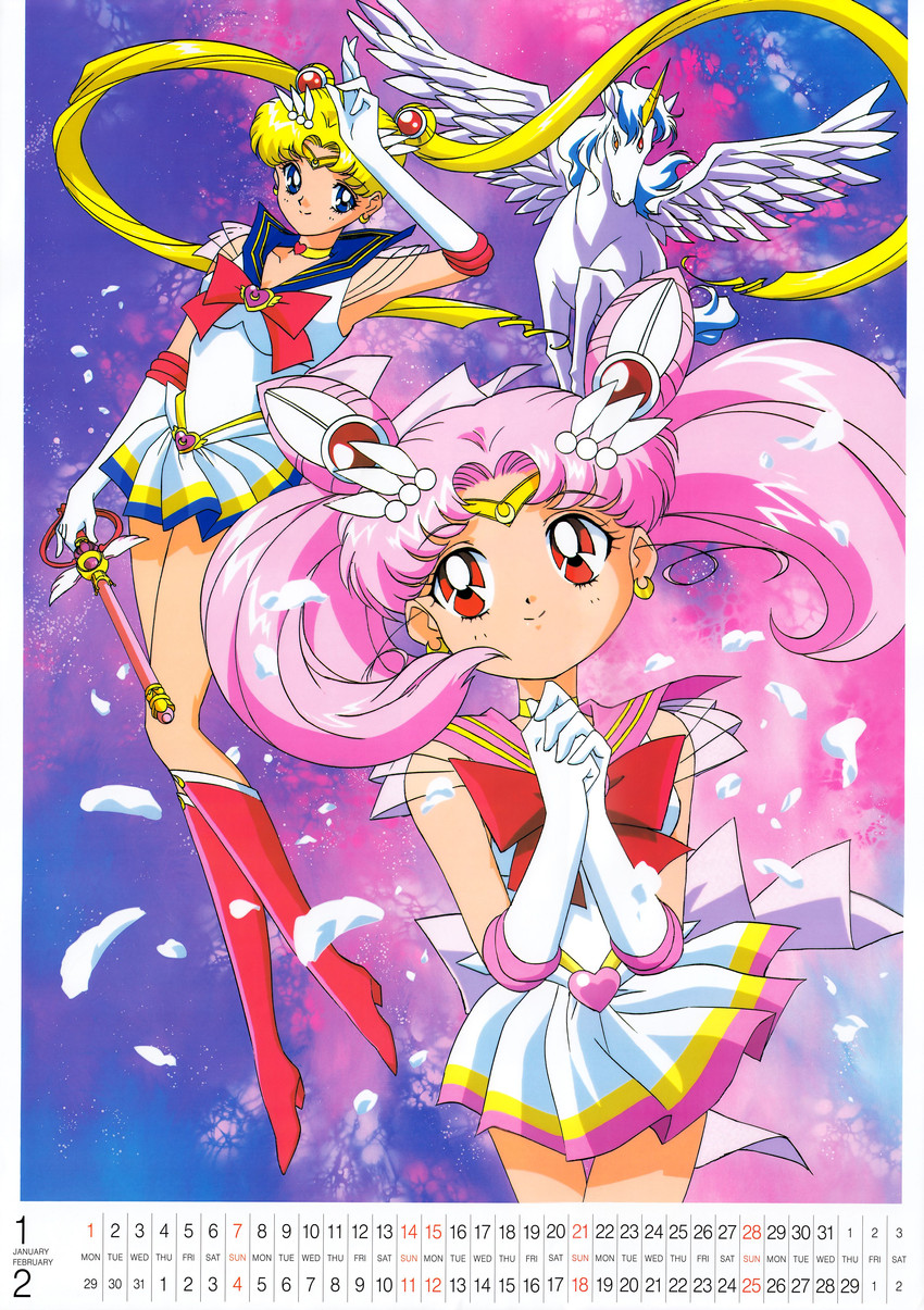 tsukino usagi, sailor moon, chibi usa, sailor chibi moon, super sailor moon, and 2 more (bishoujo senshi sailor moon and 1 more) drawn by itou_ikuko