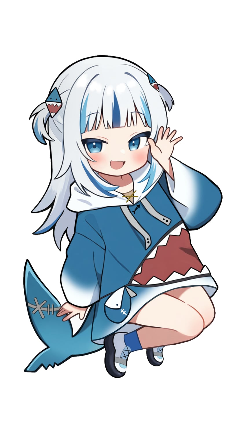 gawr gura (hololive and 1 more) drawn by fuminshou_(nekopan_art)