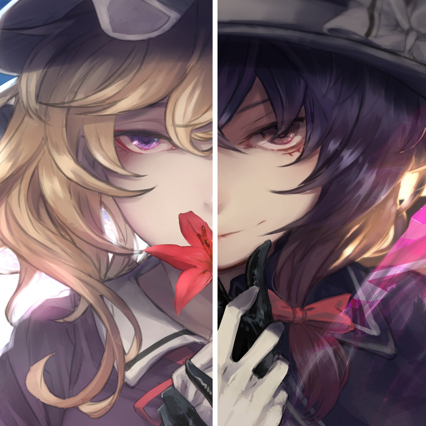 usami renko and maribel hearn (touhou and 1 more) drawn by kumonji_aruto