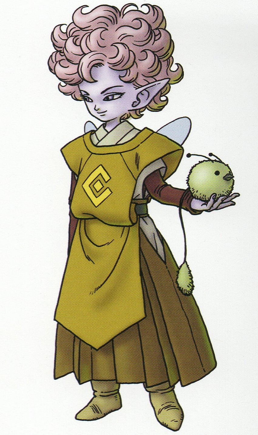 elf and hero (dragon quest and 1 more) drawn by toriyama_akira