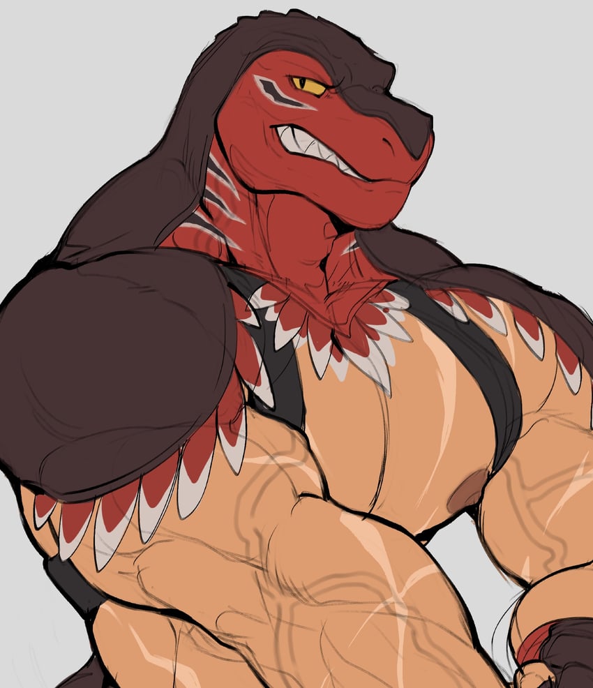 king of dinosaurs (the king of fighters) drawn by mixter_art