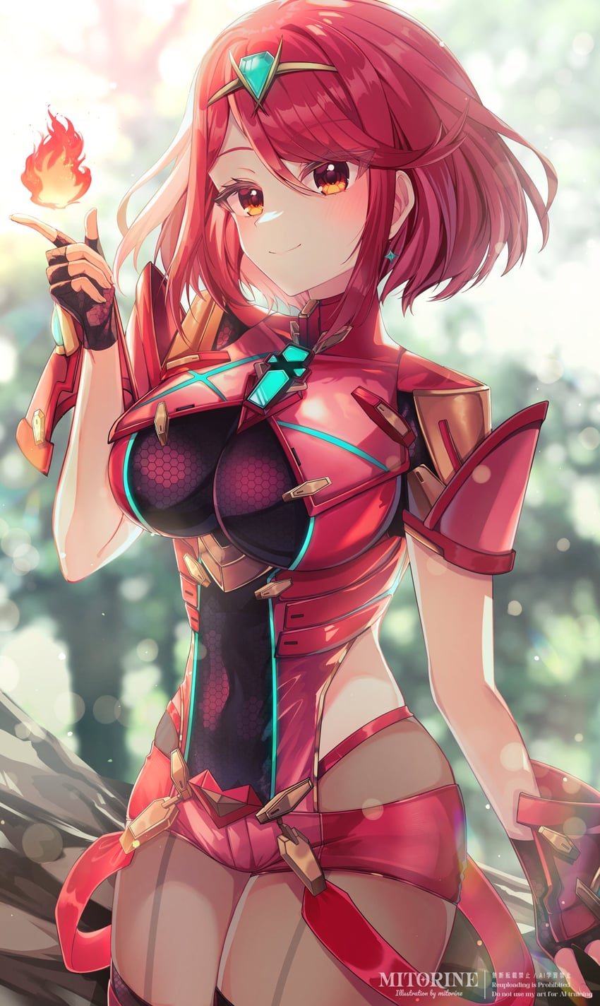 pyra (xenoblade chronicles and 2 more) drawn by mitorine0310