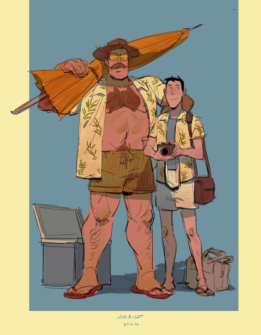 saxton hale and mr. bidwell (team fortress 2) drawn by citrus0lemon