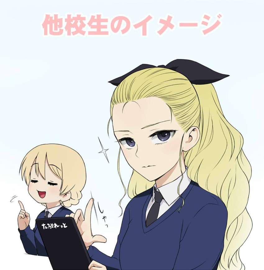 darjeeling and assam (girls und panzer) drawn by wata_do_chinkuru