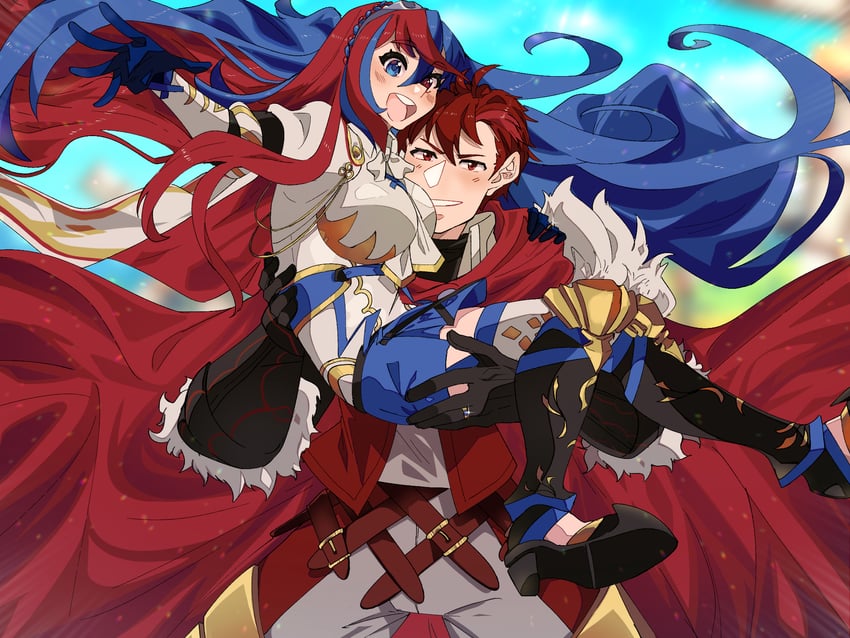 female alear and diamant (fire emblem and 1 more) drawn by sv02chiyo