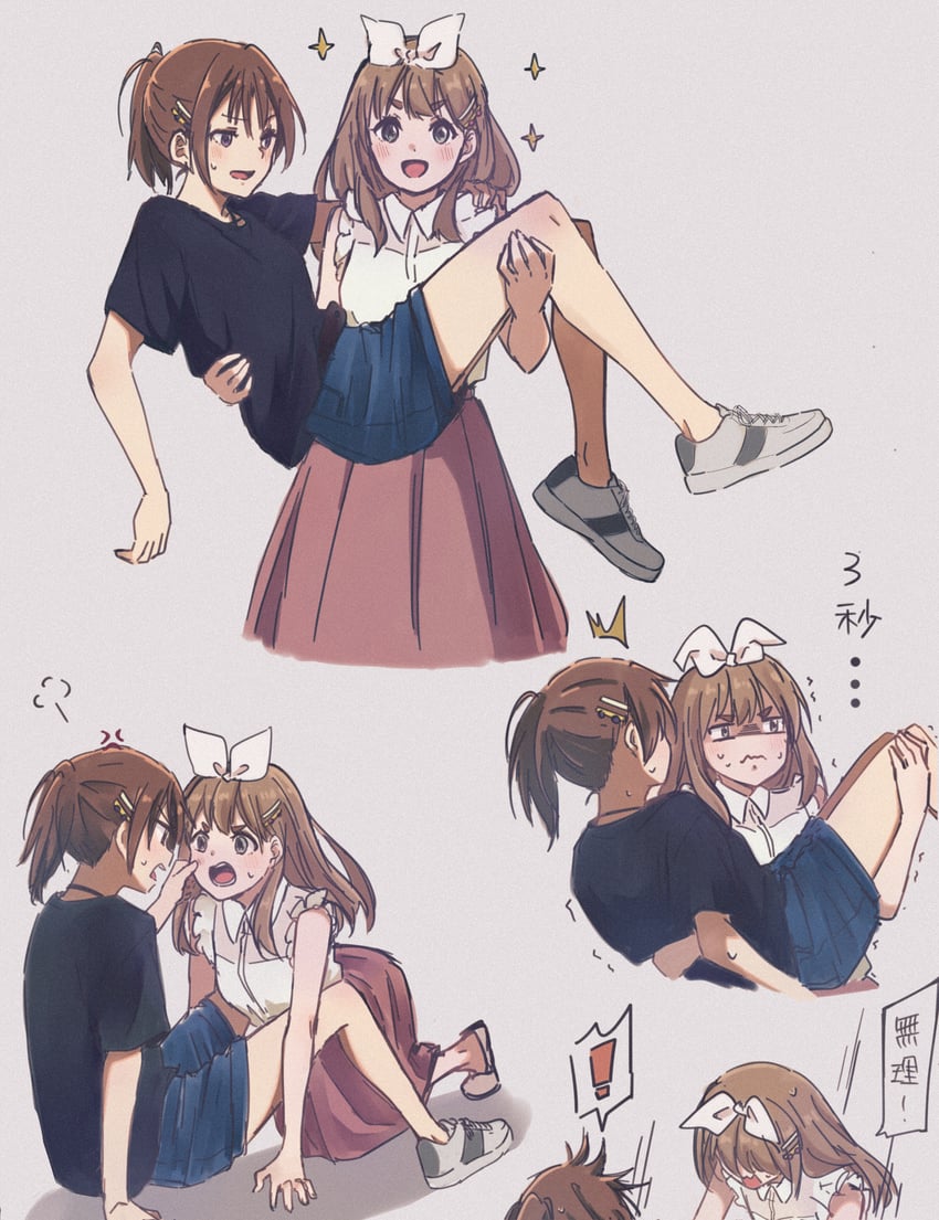 nakagawa natsuki and yoshikawa yuuko (hibike! euphonium) drawn by asahi_(poiuy11t)