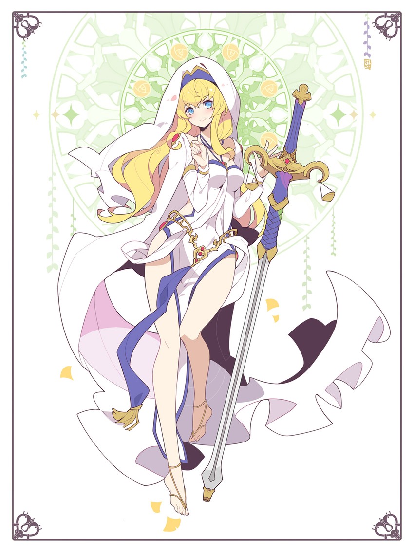 priestess and sword maiden (goblin slayer!) drawn by ideolo