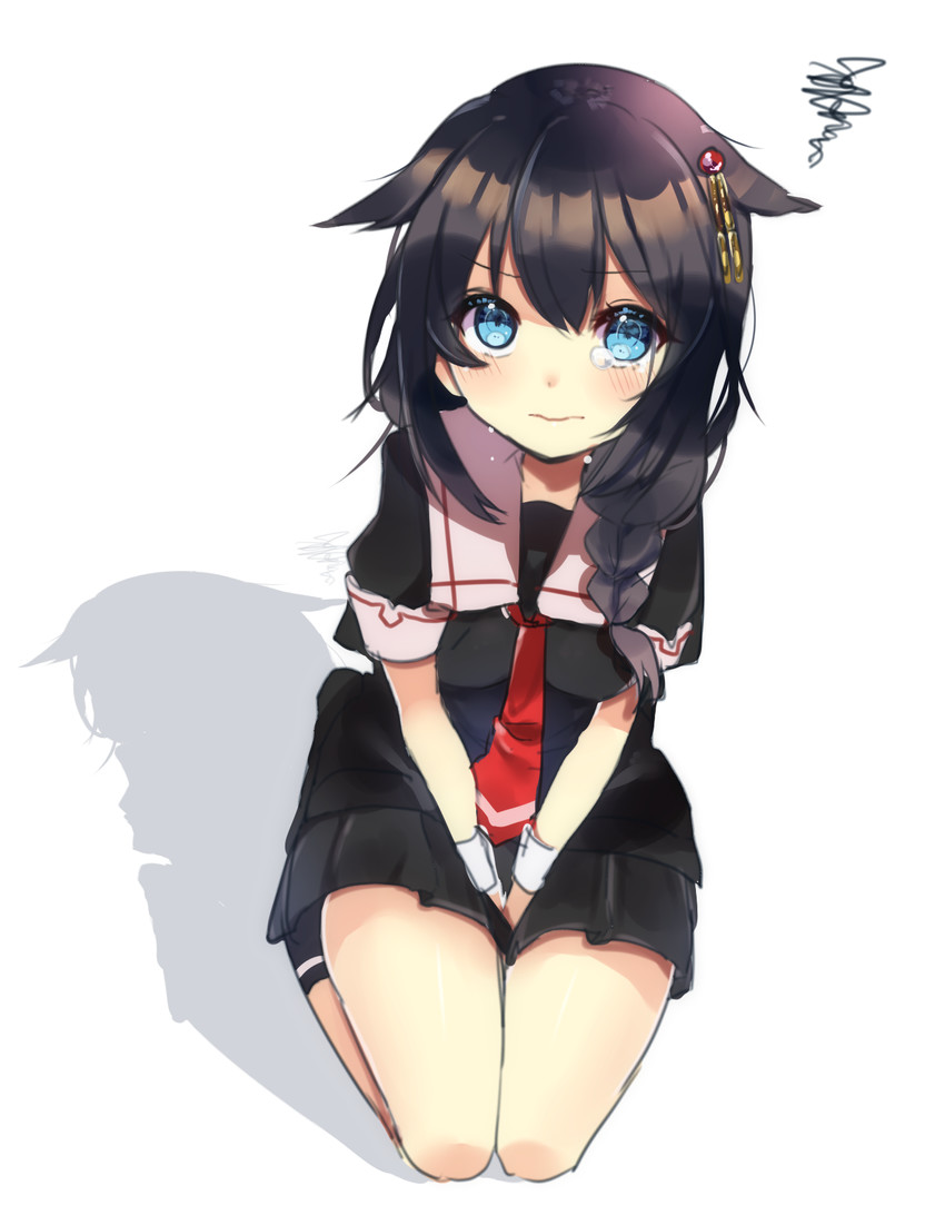 shigure and shigure kai ni (kantai collection) drawn by punya