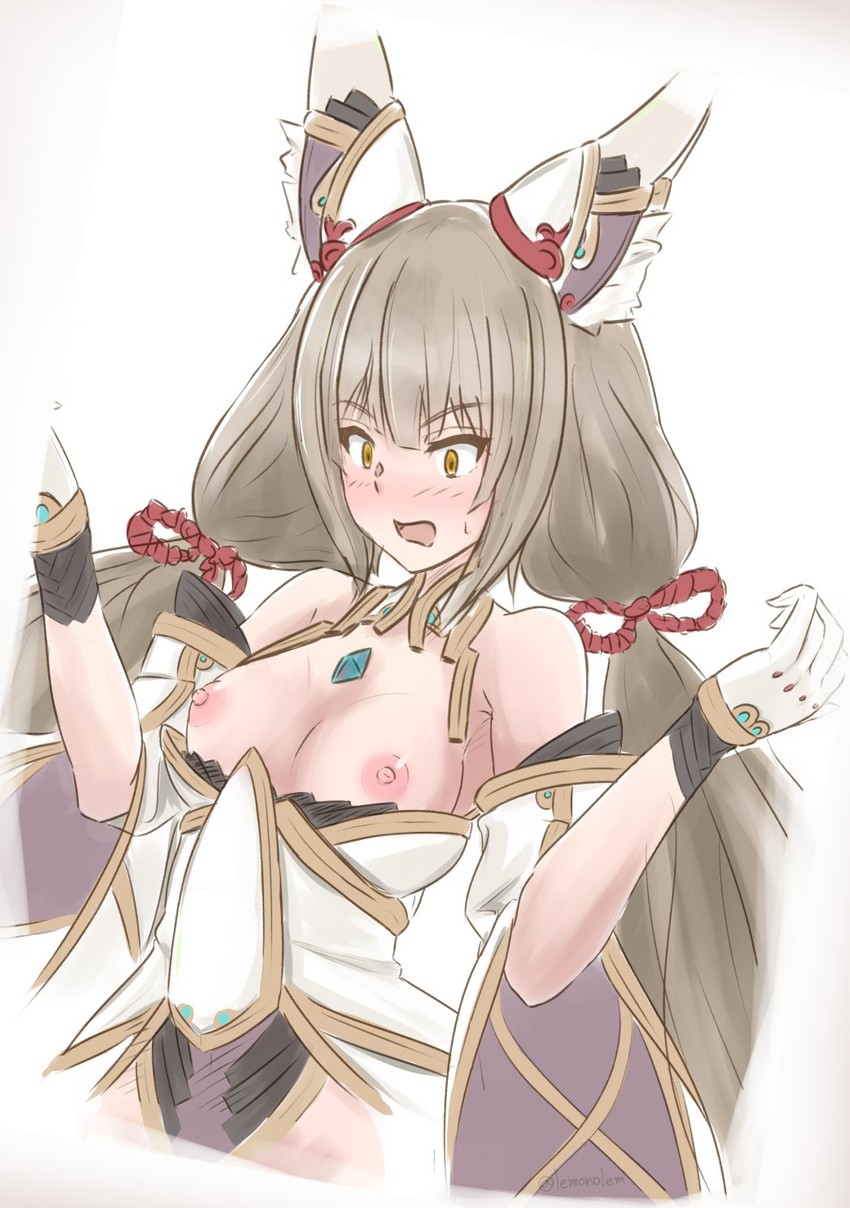 nia (xenoblade chronicles and 1 more) drawn by lemonolem