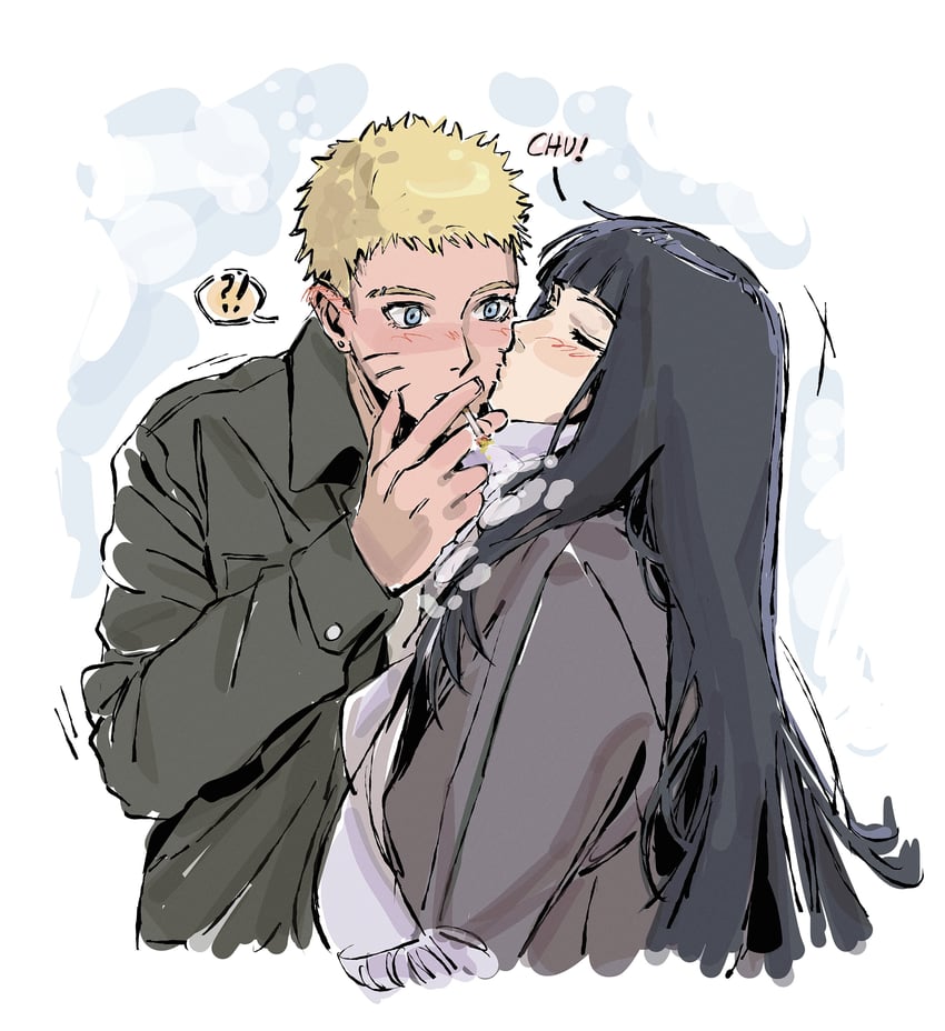 uzumaki naruto and hyuuga hinata (naruto and 1 more) drawn by beerenfuchs
