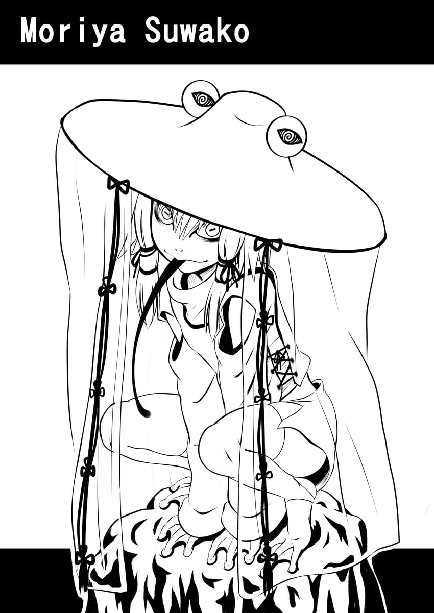 moriya suwako and pyonta (touhou) drawn by ayana_mizuki