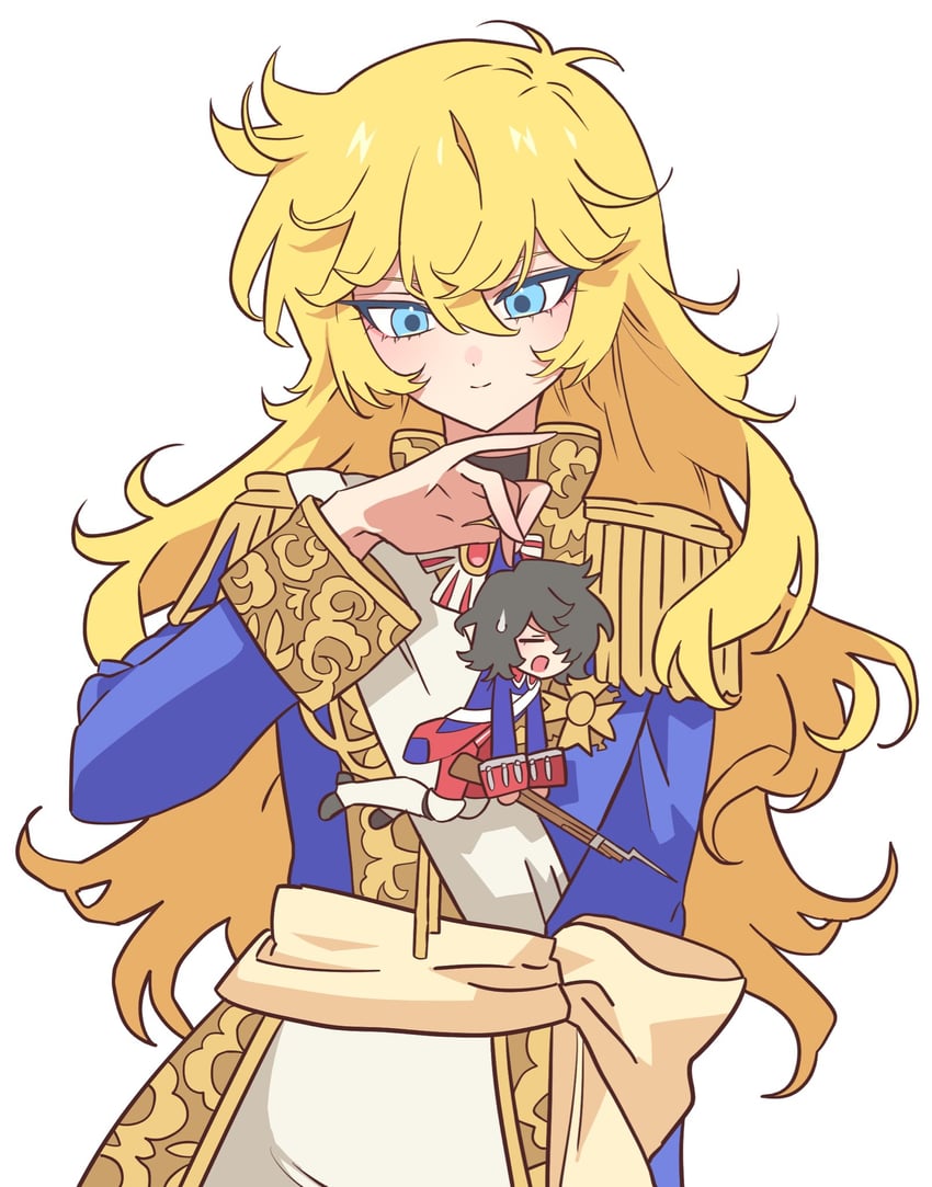 oscar francois de jarjayes and andre grandier (versailles no bara) drawn by meremero