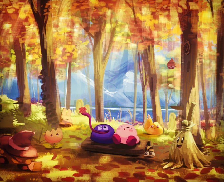 kirby, gooey, polof, chip, broom hatter, and 4 more (kirby) drawn by suyasuyabi