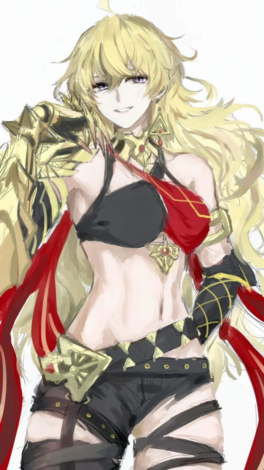 yang xiao long and dehya (genshin impact and 1 more) drawn by tl_(xdd)