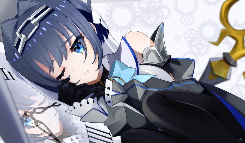 ouro kronii (hololive and 1 more) drawn by kubomi_943