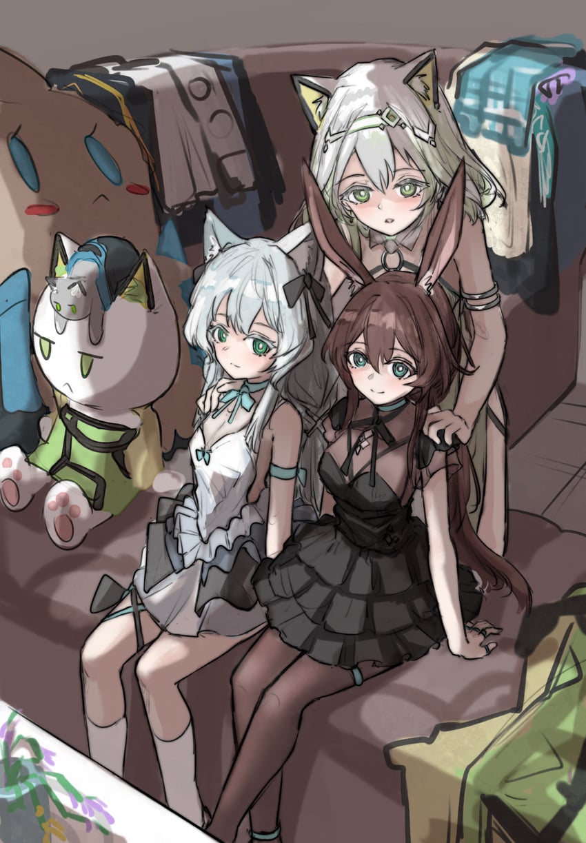 amiya, kal'tsit, and rosmontis (arknights) drawn by whate=3r