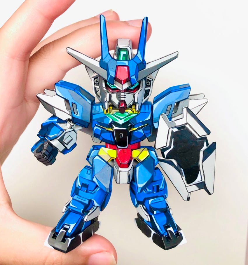 earthree gundam (gundam and 3 more) drawn by senasuke