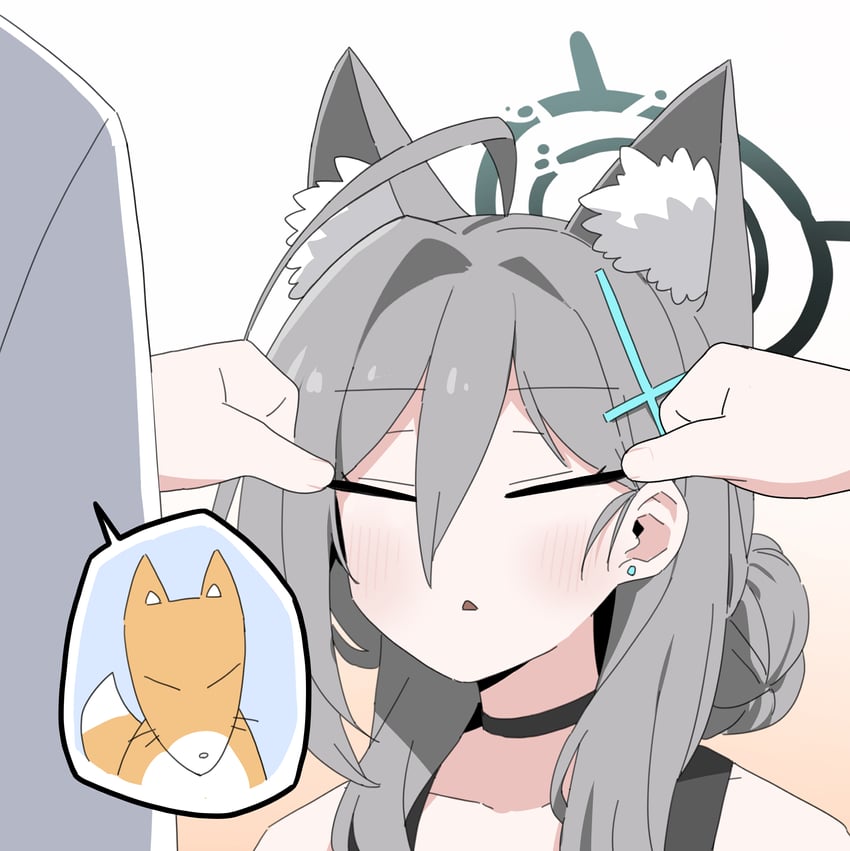 sensei, shiroko, and shiroko terror (blue archive) drawn by b.t._(boob_tong)