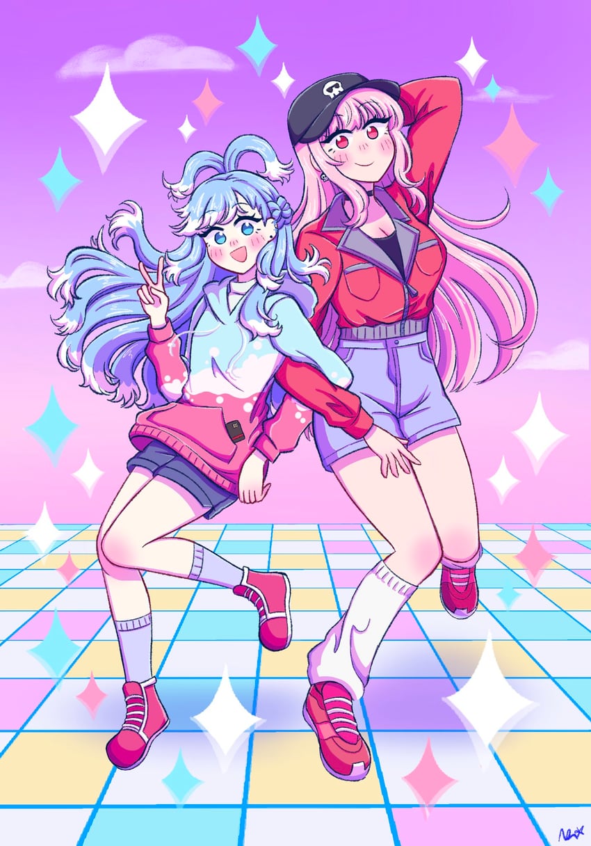 mori calliope and kobo kanaeru (hololive and 3 more) drawn by arexsudraws