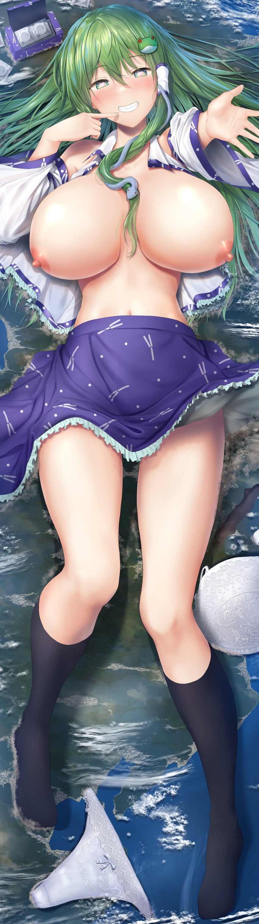 kochiya sanae (touhou and 1 more) drawn by hachimitsu_(hachimitsu_pot)