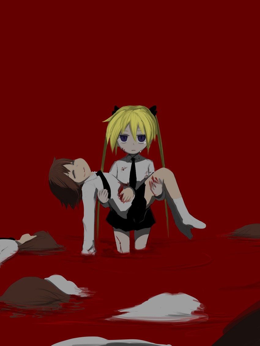 sonya and oribe yasuna (kill me baby) drawn by ponita-poniponi