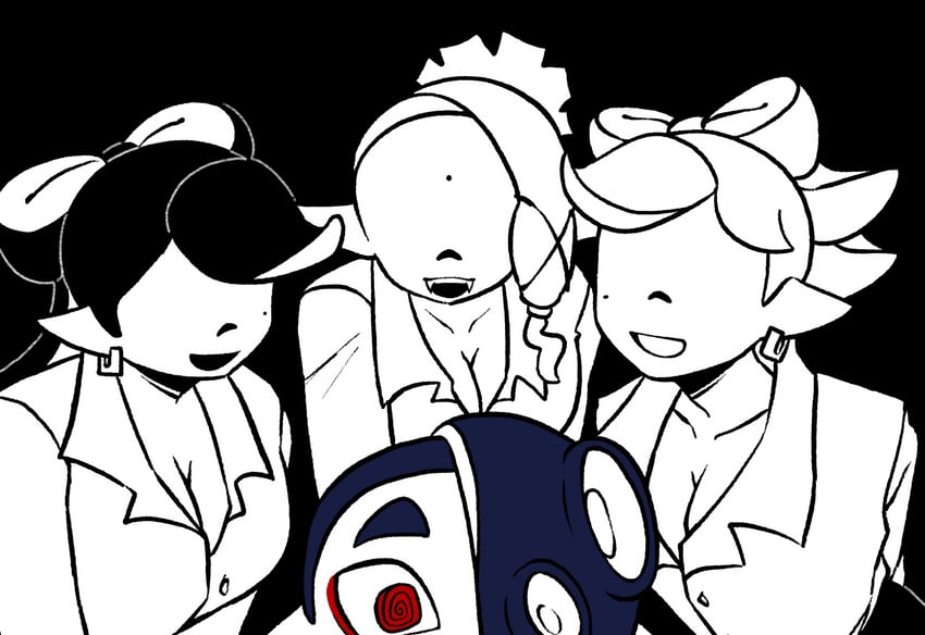 callie, marie, shiver, and frye (splatoon and 1 more) drawn by boffix