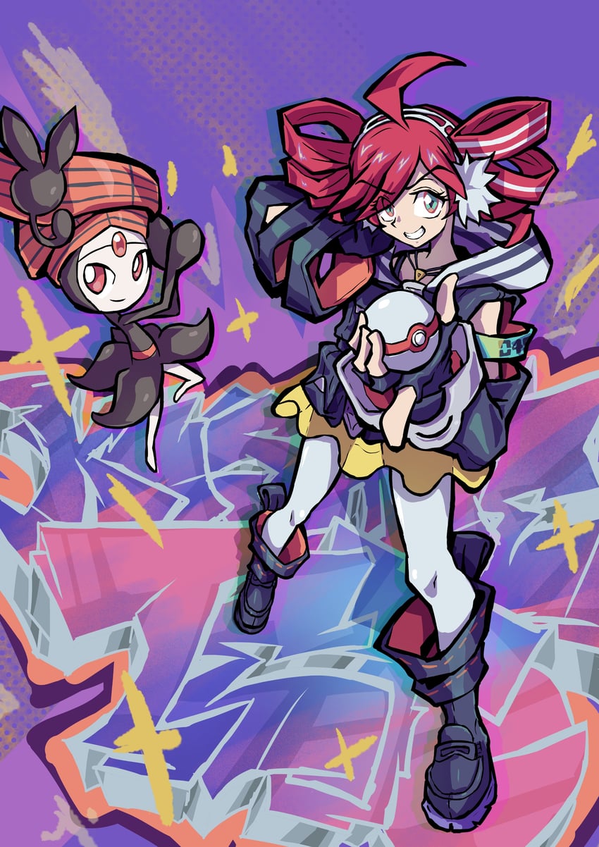 kasane teto, meloetta, and rival teto (pokemon and 3 more) drawn by shaft_(shaf_it)