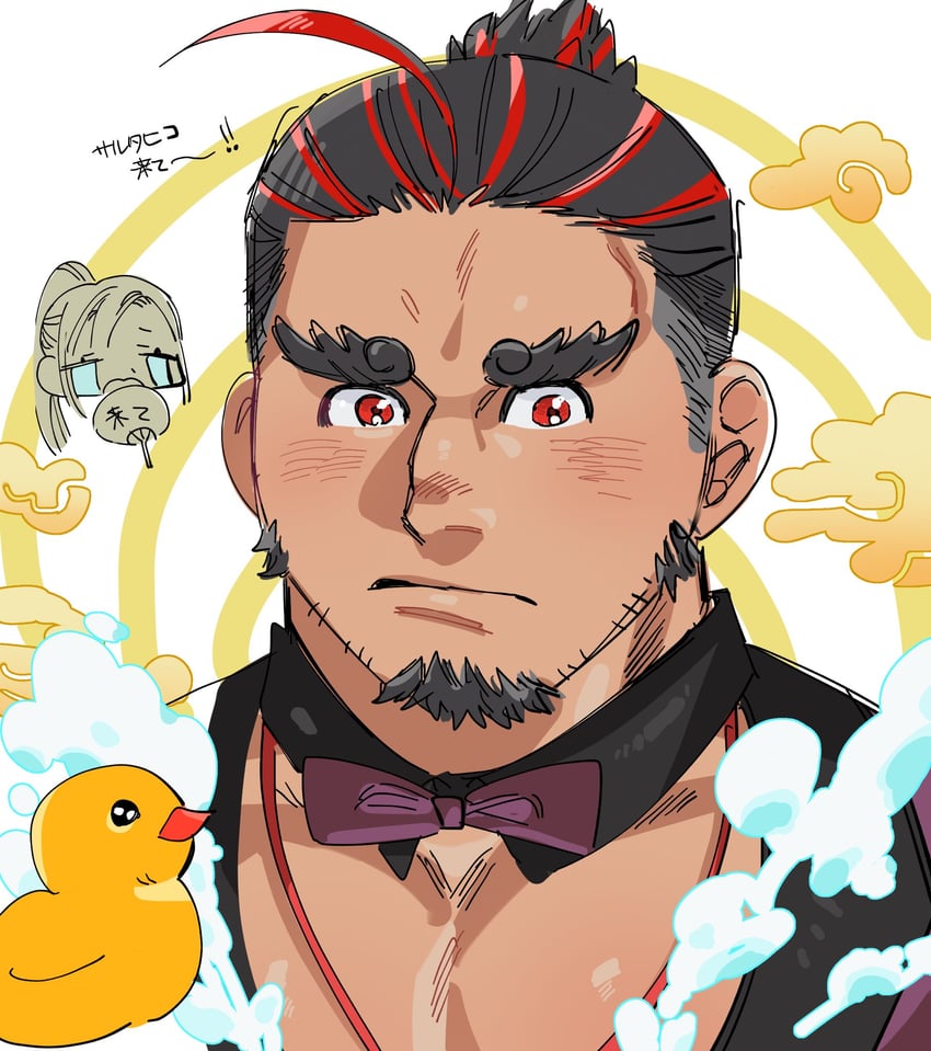 protagonist 2 and sarutahiko (original and 1 more) drawn by usio_uma