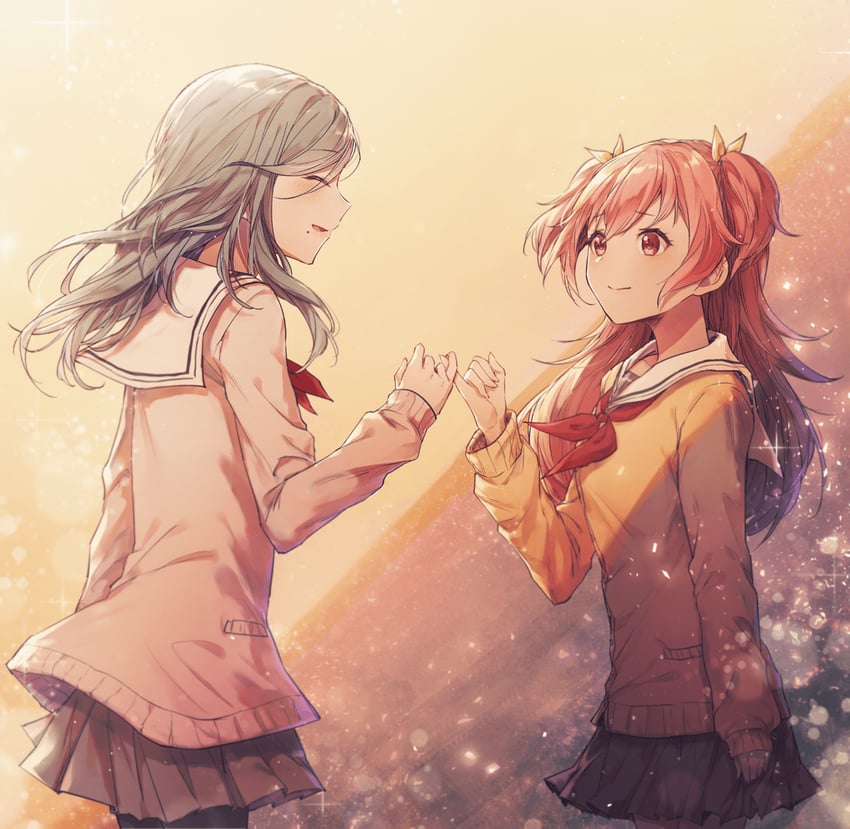 momoi airi and hinomori shizuku (project sekai) drawn by nov_ggg