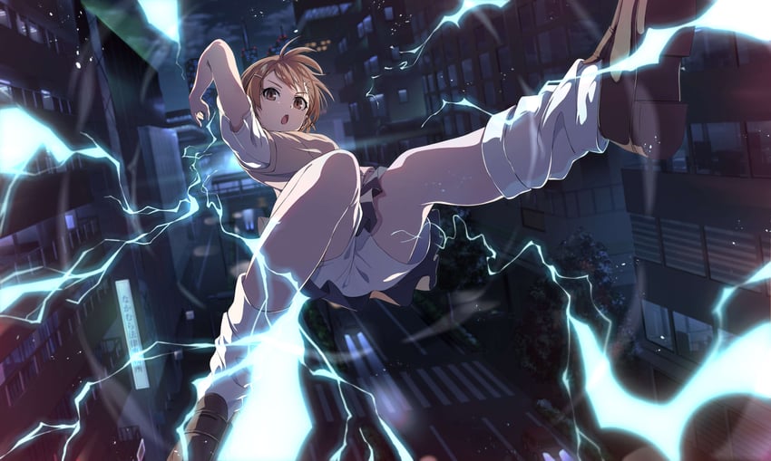 misaka mikoto (toaru majutsu no index and 1 more) drawn by pension_z