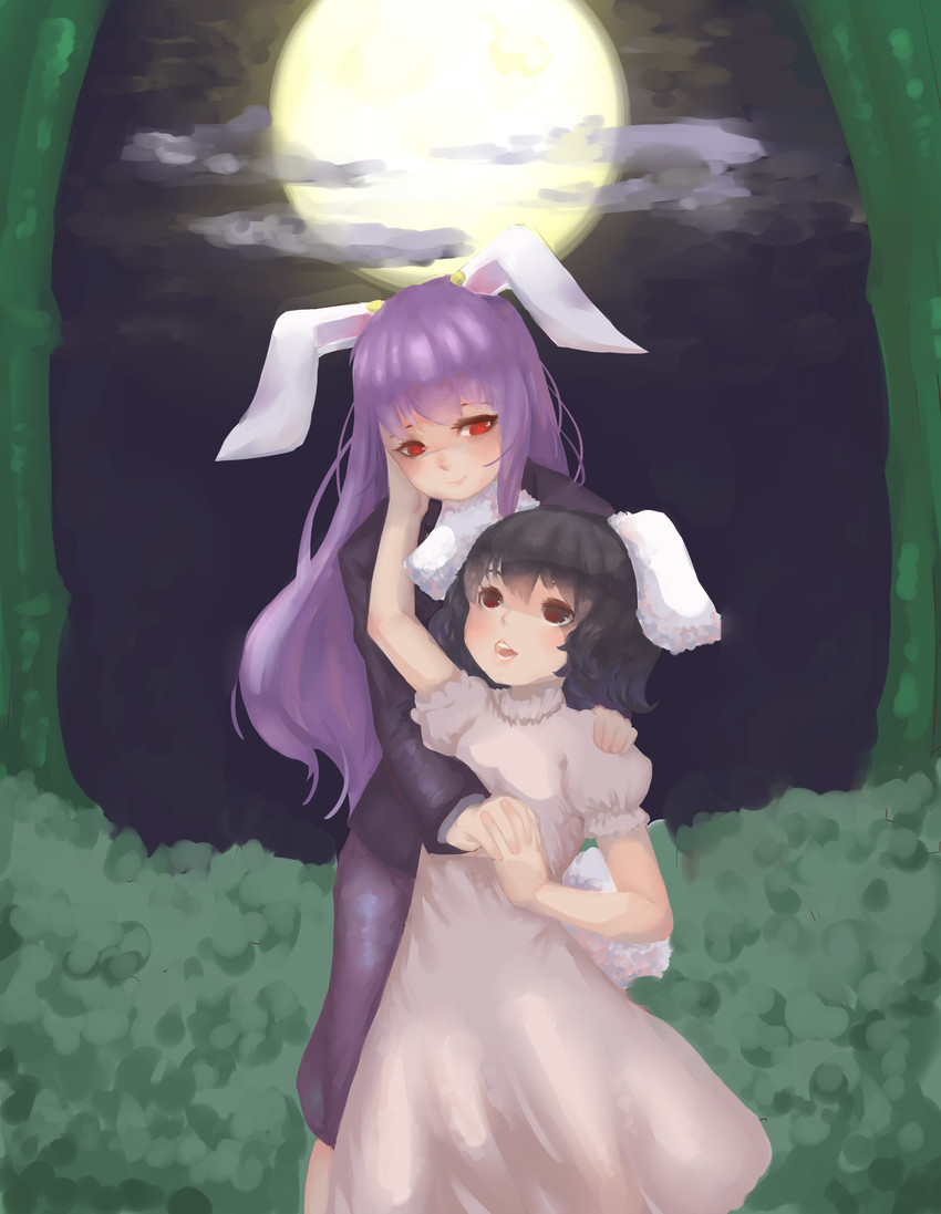 reisen udongein inaba and inaba tewi (touhou) drawn by tan_liao