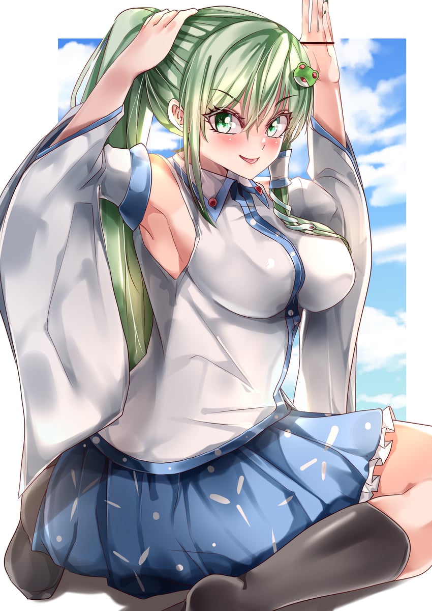 kochiya sanae (touhou) drawn by mahoro_(minase_mahoro)