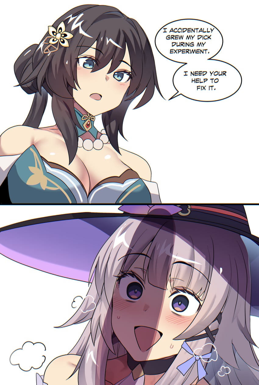 herta, the herta, and ruan mei (honkai and 1 more) drawn by hinghoi