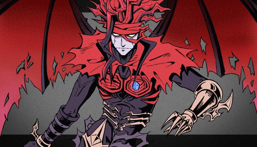 vincent valentine and chaos (final fantasy and 2 more) drawn by batphone1939