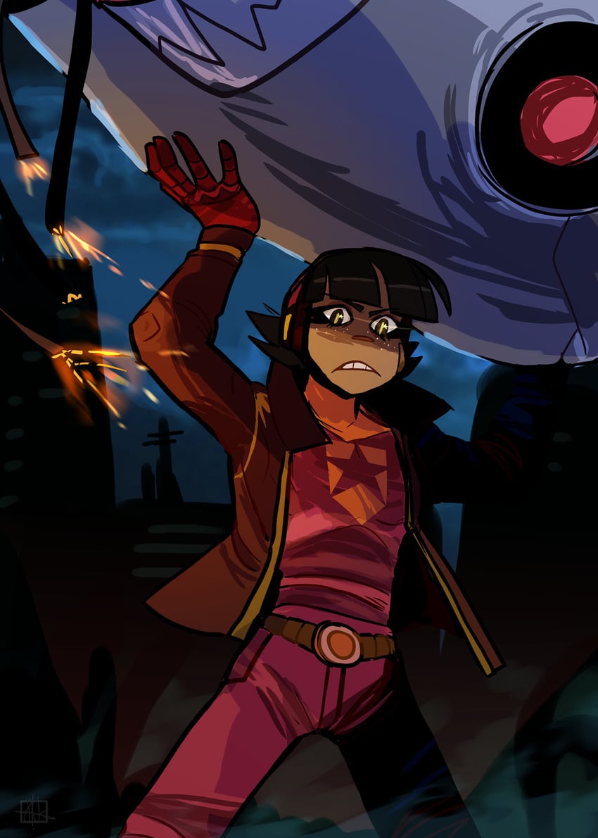 becky botsford and wordgirl (wordgirl) drawn by nuggnugget