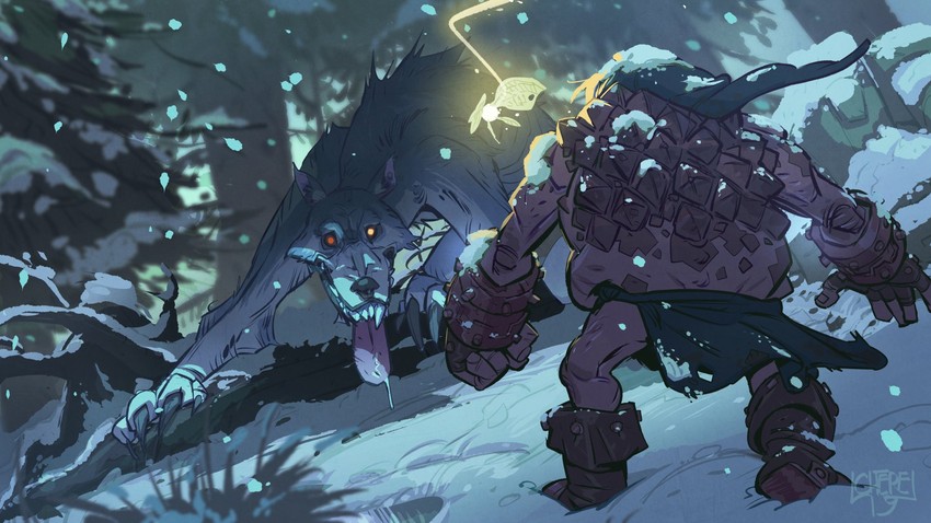 link, tatl, goron link, and wolfos (the legend of zelda and 1 more) drawn by leo_cherel
