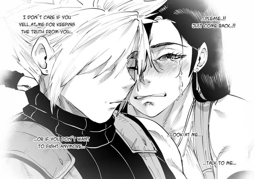 tifa lockhart and cloud strife (final fantasy and 1 more) drawn by aarokira