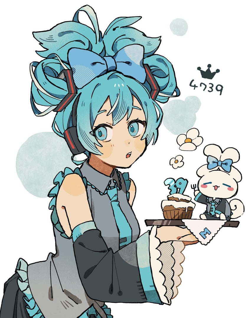 hatsune miku, cinnamoroll, and cinnamiku (vocaloid and 2 more) drawn by nanase_(nanataroo_7)