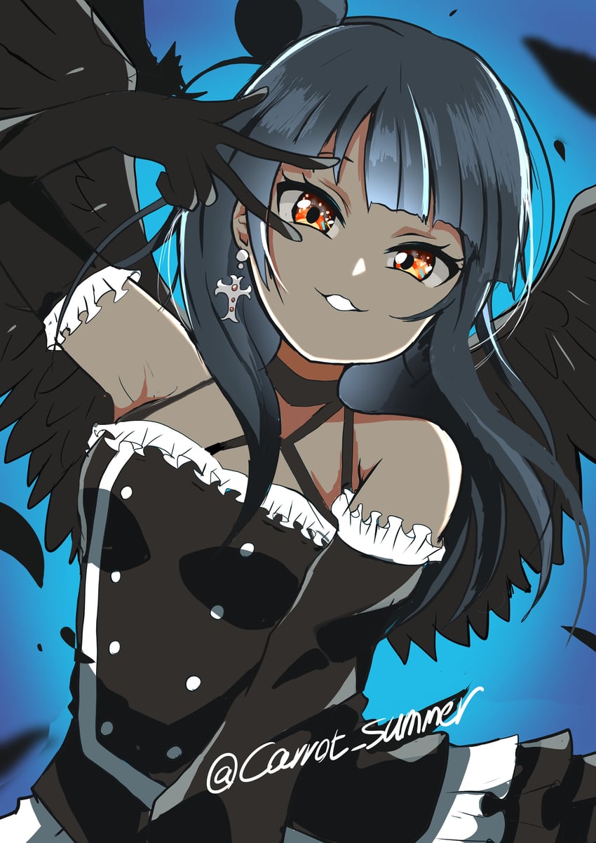 tsushima yoshiko (love live! and 1 more) drawn by carrot_summer