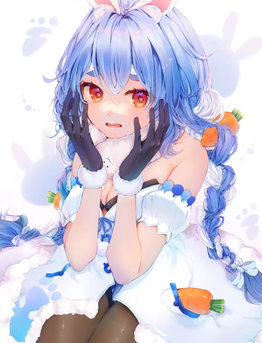 usada pekora and don-chan (hololive) drawn by haruzawa_1121