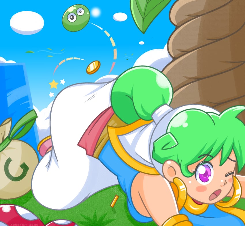 asha (monster world and 3 more) drawn by xbuster