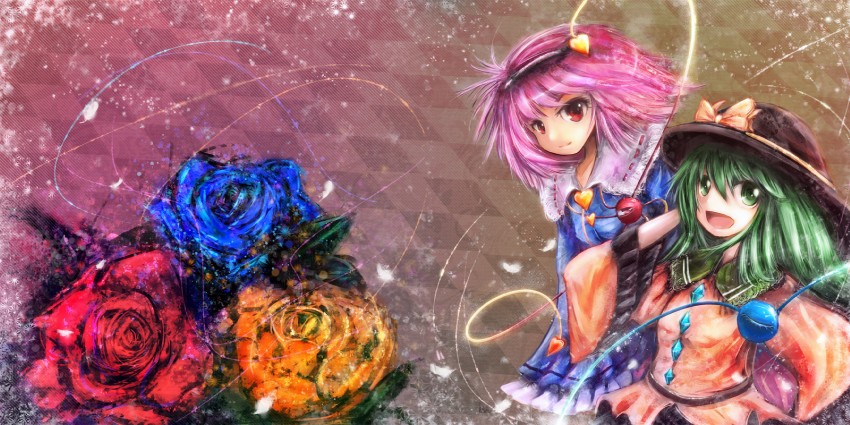 komeiji koishi and komeiji satori (touhou) drawn by dot_heit