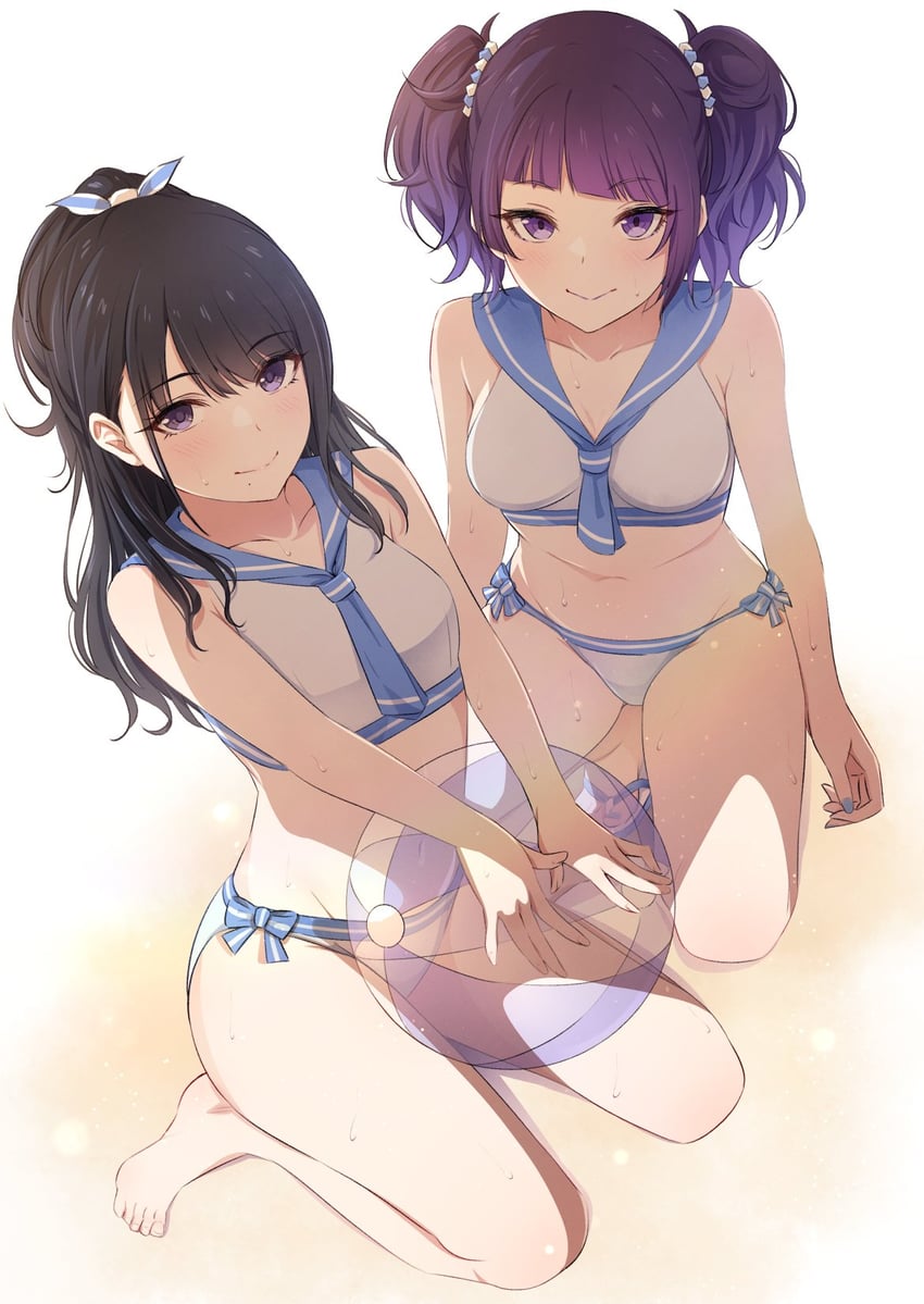 tanaka mamimi and kazano hiori (idolmaster and 1 more) drawn by miyar2d2